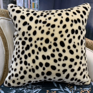 抱枕套 歐洲進口 奢華米底斑點厚毛 觸感超柔軟