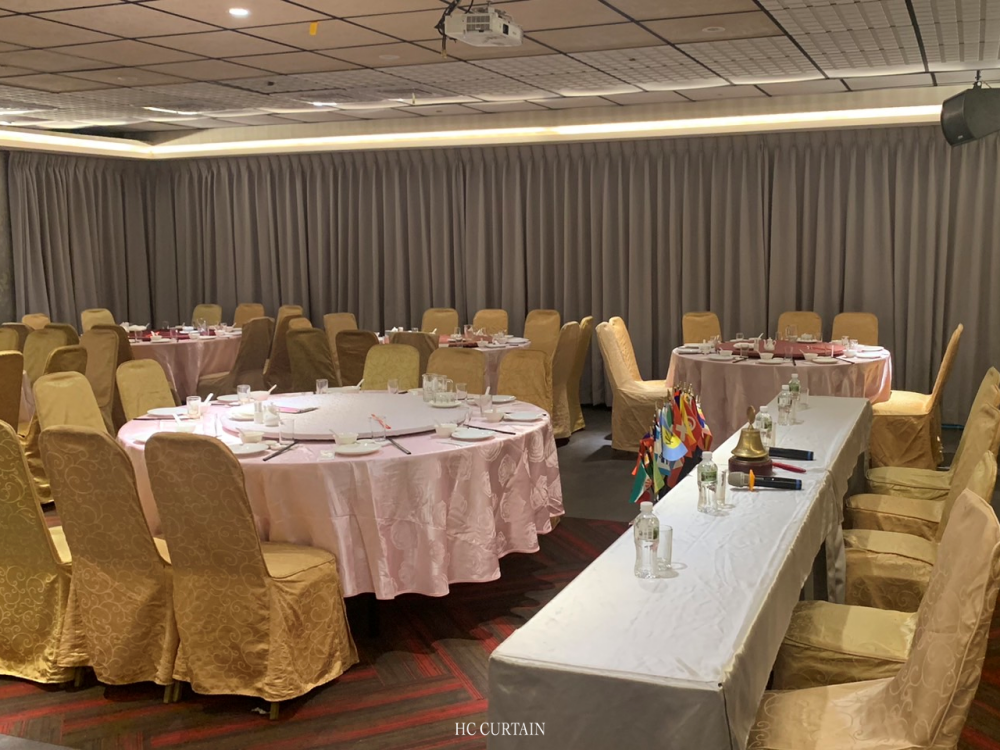 窗簾類作品-濱江婚宴館