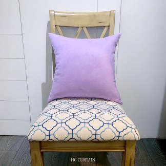 抱枕套 雙色麂皮絨 藍紫色