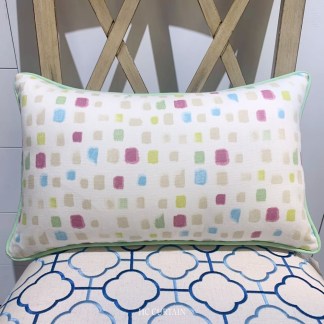 腰枕套(其他size) 英國進口印花純棉 繽紛格子 童趣