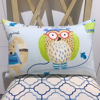 腰枕套 英國進口印花純棉 森林動物