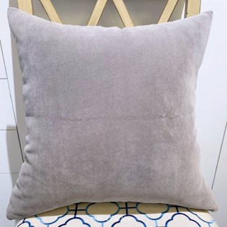 抱枕套 素色沙發絨布 灰