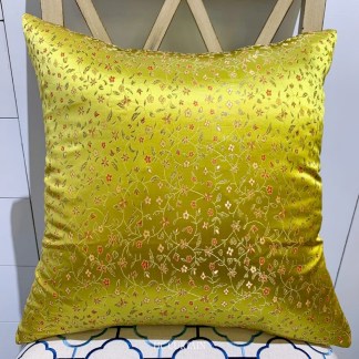 抱枕套 高級緹花家飾布 織錦緞小碎花 金