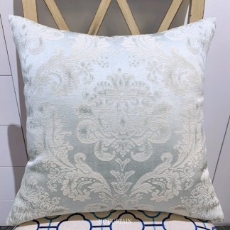 抱枕套 高級緹花家飾布 復古宮庭花 薄荷綠