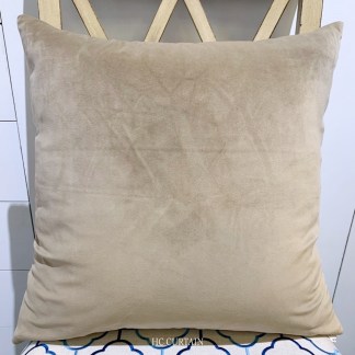 抱枕套  柔順觸感佳 素色絨布 駝色