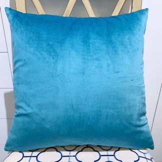抱枕套  柔順觸感佳 素色絨布 藍