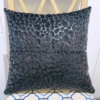 抱枕套 仿動物皮革毛 黑