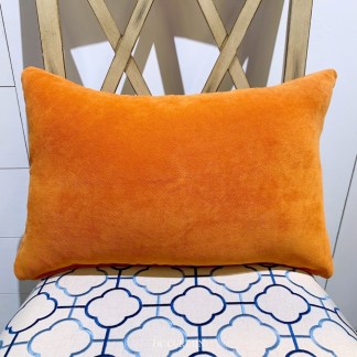 腰枕套 絨布沙發布 橘色