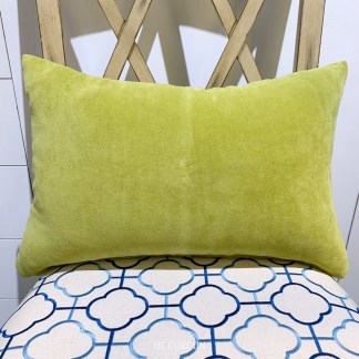 腰枕套 絨布沙發布 芥末綠