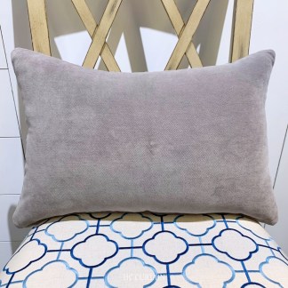 腰枕套 絨布沙發布 灰色