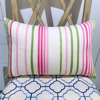 腰枕套(其他size) 英國進口印花純棉 繽紛彩色直條紋