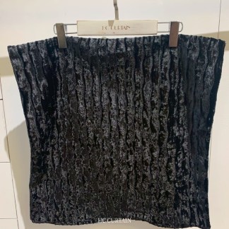 抱枕套(其他size) 絨布家飾布 直彎條 黑色