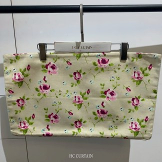 腰枕套(其他size) 英國進口印花純棉 玫瑰花 紫紅