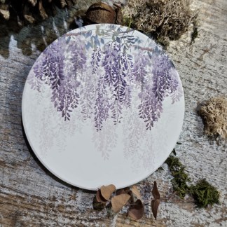 SHihWEier®原創印花 鶯歌陶瓷杯墊 HC1111 紫藤