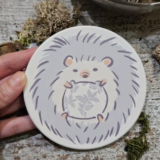 SHihWEier®原創印花 鶯歌陶瓷杯墊 HC1108 萌萌刺蝟