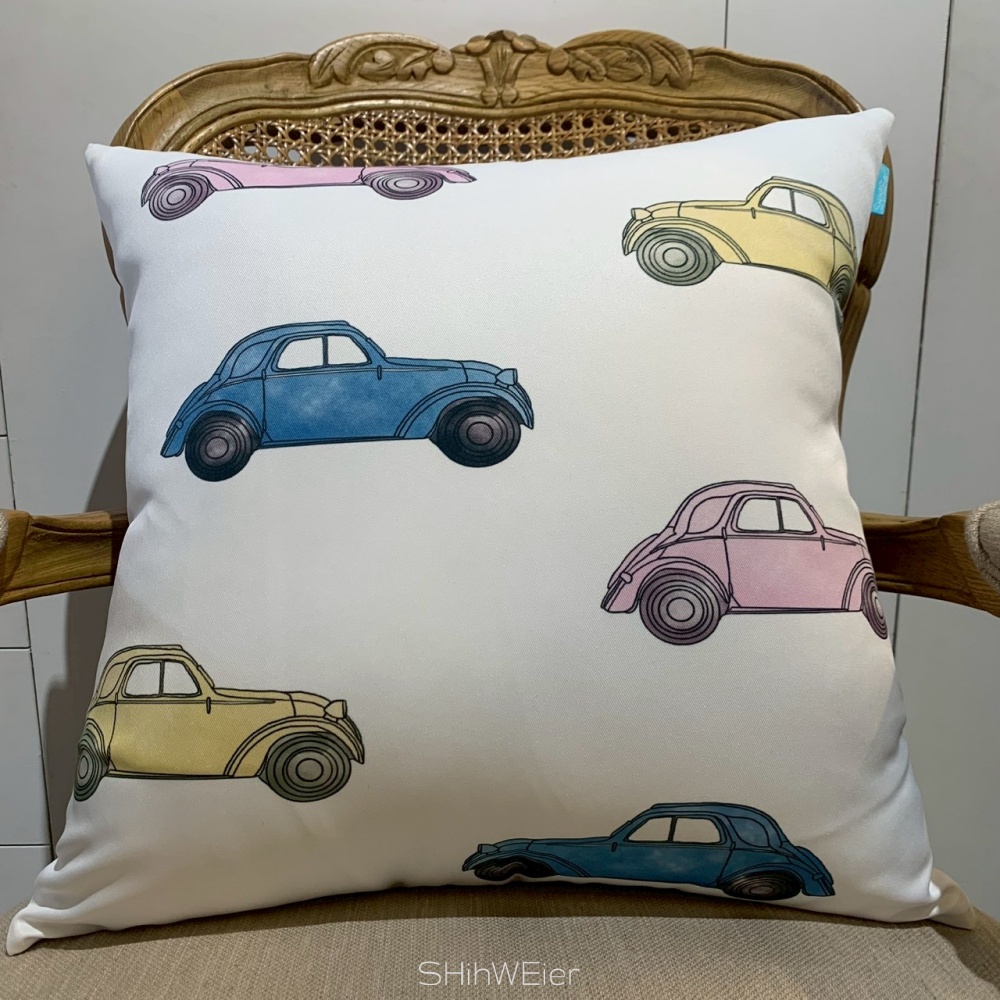 SHihWEier®原創印花抱枕 現貨 HC1003A-2X 古董車子