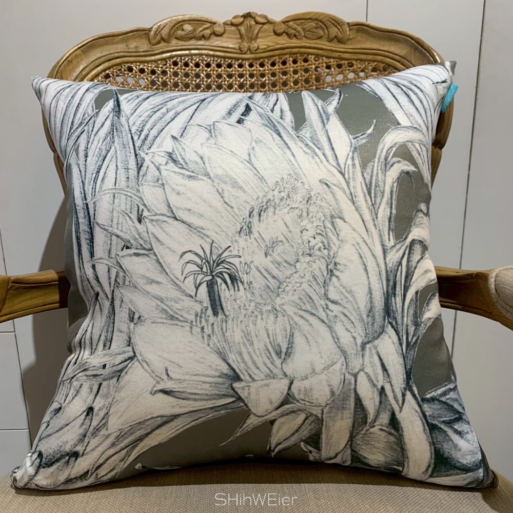 SHihWEier®原創印花抱枕套 現貨 HC1116B-02 黑夜中的希望