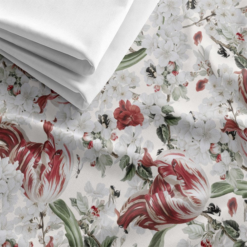 HC印花布料 HC7007 Whispering Tulips 雲影鬱香