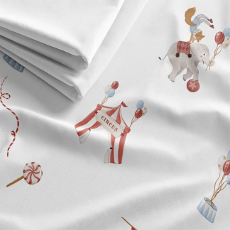 HC印花布料 HC7008A 馬戲團系列-明星遊行