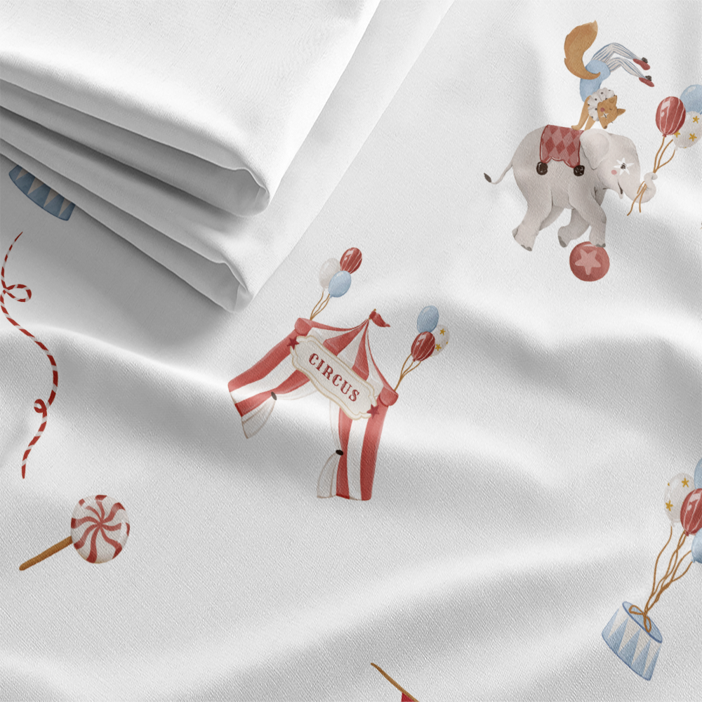 HC印花布料 HC7008A 馬戲團系列-明星遊行