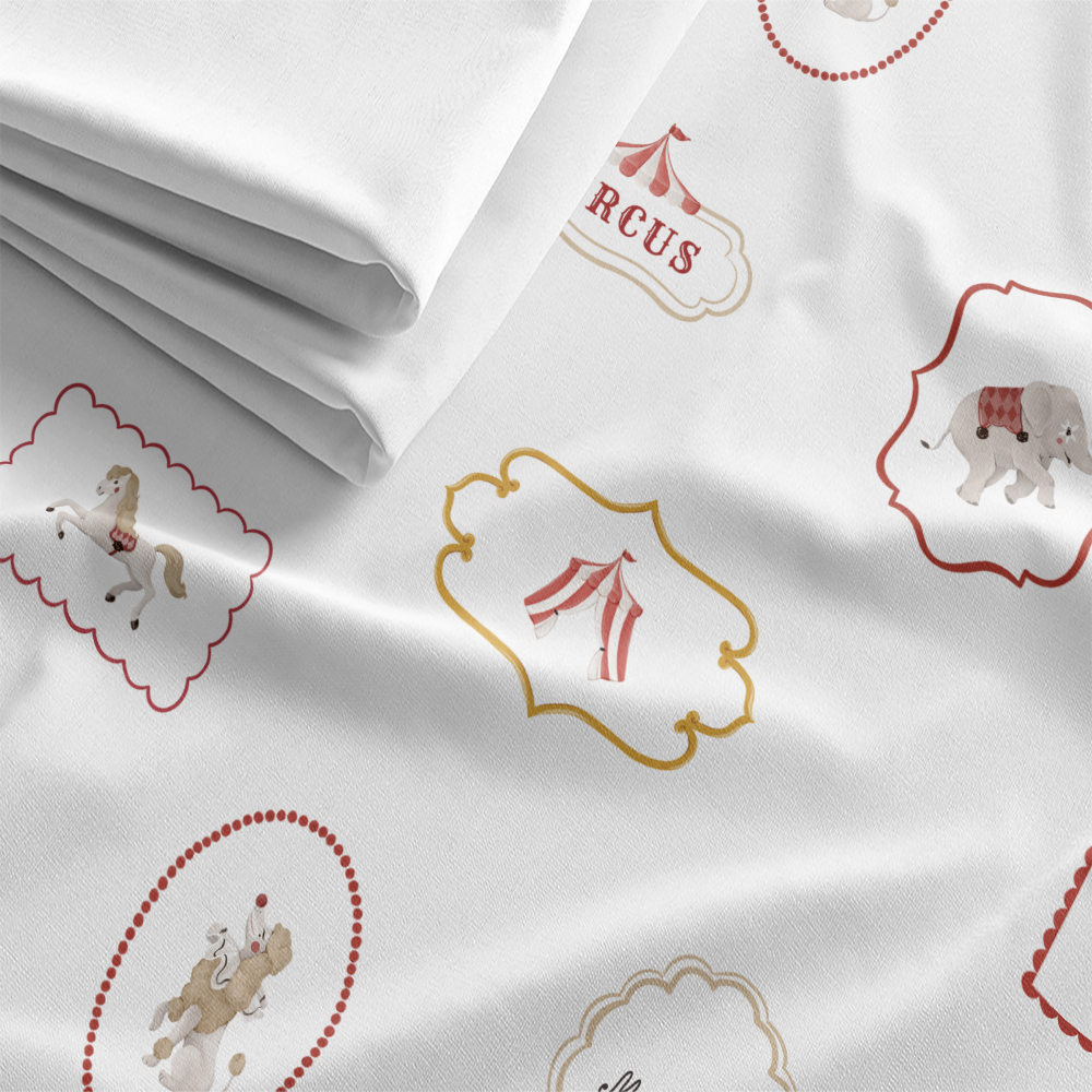 HC印花布料 HC7008D馬戲團系列-珍藏畫框