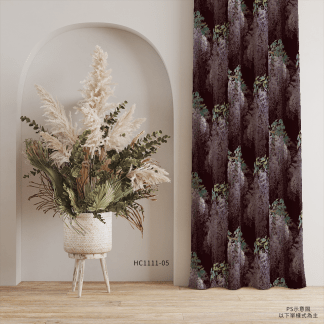 品牌原創印花窗簾HC1111 wisteria 紫藤