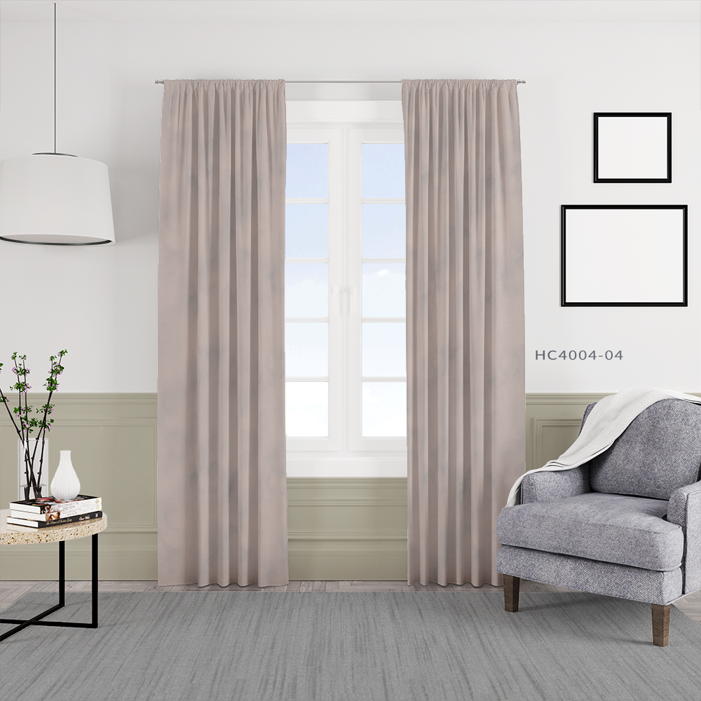 織紋印花窗簾 HC4004 小雲朵