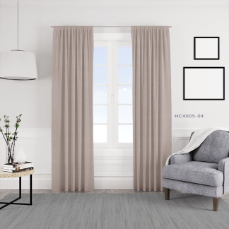 織紋印花窗簾 HC4005 亞麻紋