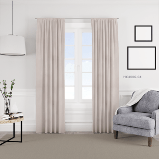 織紋印花窗簾 HC4006 海綿雲