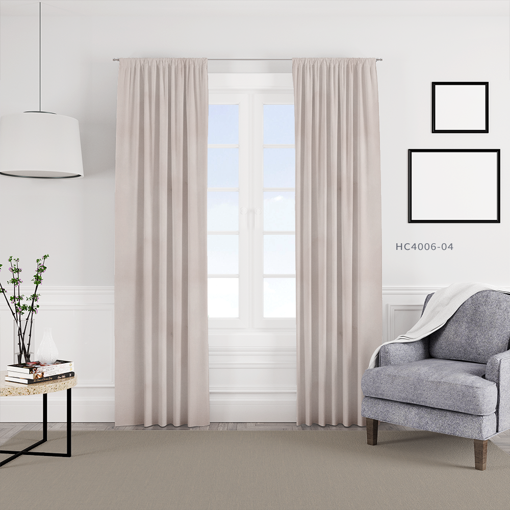 織紋印花窗簾 HC4006 海綿雲