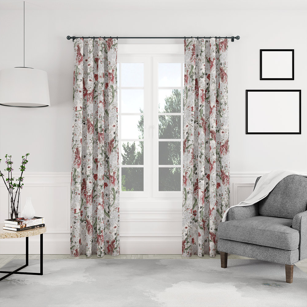 HC印花窗簾 HC7007 Whispering Tulips 雲影鬱香