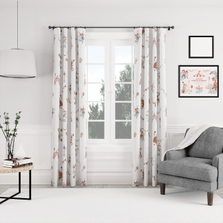 HC印花窗簾 HC7008A 馬戲團系列-明星遊行