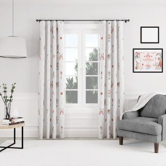 HC印花窗簾 HC7008C 馬戲團系列-夢幻幾何