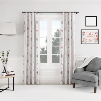 HC印花窗簾 HC7008E 馬戲團系列-星光謝幕