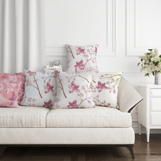 品牌原創印花抱枕套-HC1095 山櫻花