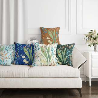 品牌原創印花抱枕套-HC1096 ladybug coleus 瓢蟲彩葉