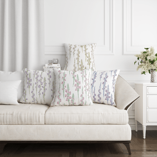 品牌原創印花抱枕套 HC1100 Chinese Ladies tresses 蘭花清明草