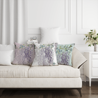 品牌原創印花抱枕套 HC1111 wisteria 紫藤