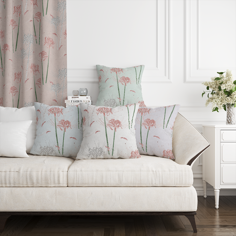 品牌原創印花抱枕套 HC1118 曼珠沙華