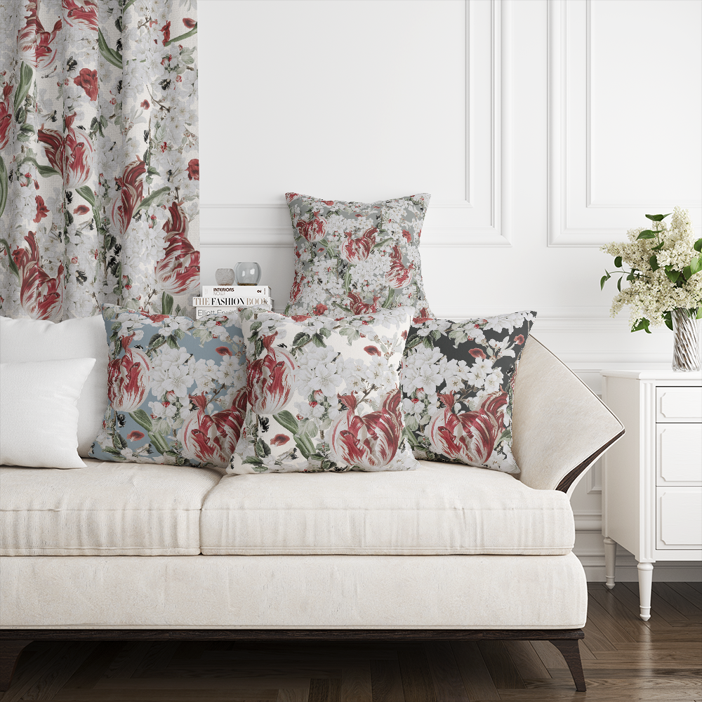 HC印花抱枕套 HC7007 Whispering Tulips 雲影鬱香