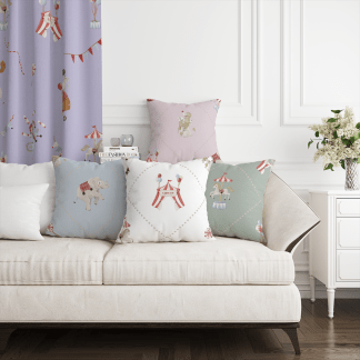 HC印花抱枕套 HC7008C 馬戲團系列-夢幻幾何