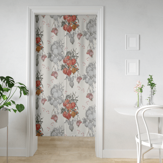 品牌原創印花門簾 HC1119 石榴滿籽，福氣滿盈