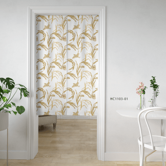 品牌原創印花門簾-HC1103 麻雀稻穀
