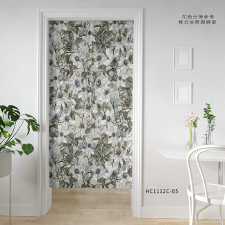 品牌原創印花門簾 HC1112 Clematis owatarii Hayata 屏東鐵線蓮