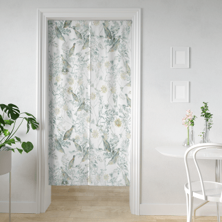 HC印花門簾 HC7004 Emerald Songbird 翠鳥蔚綠