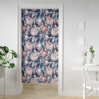 HC印花門簾 HC7006  Protea 帝王花