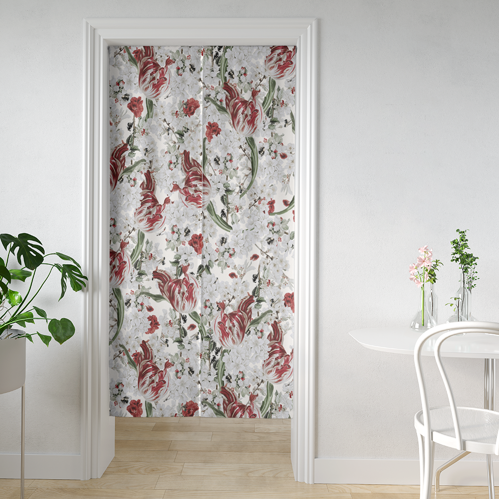 HC印花門簾 HC7007 Whispering Tulips 雲影鬱香