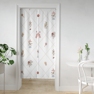 HC印花門簾 HC7008C 馬戲團系列-夢幻幾何