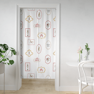 HC印花門簾 HC7008D馬戲團系列-珍藏畫框