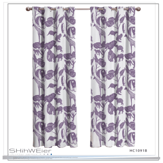 品牌原創印花窗簾 HC1091 明星動物剪影